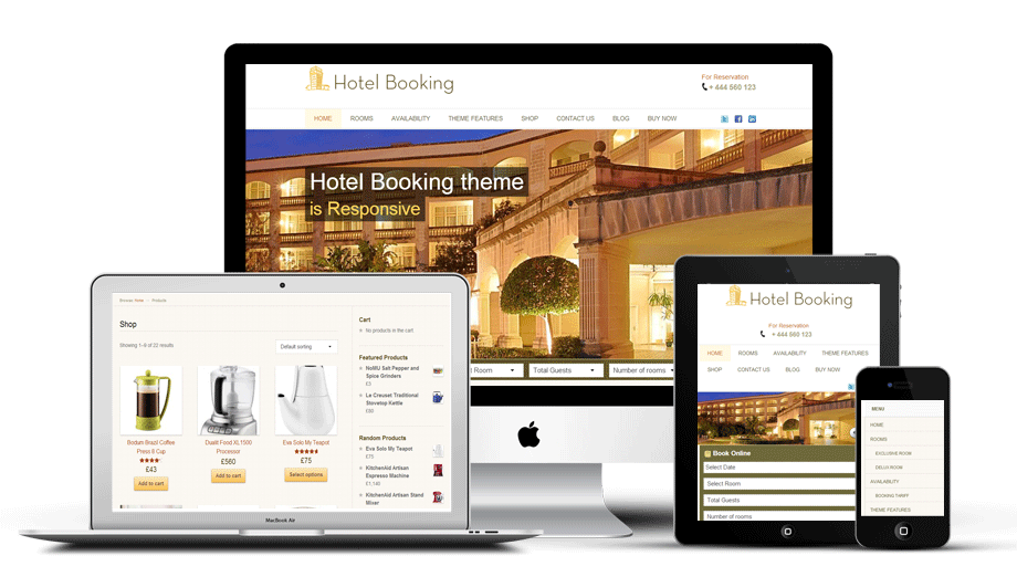 Hotel Booking WordPress theme